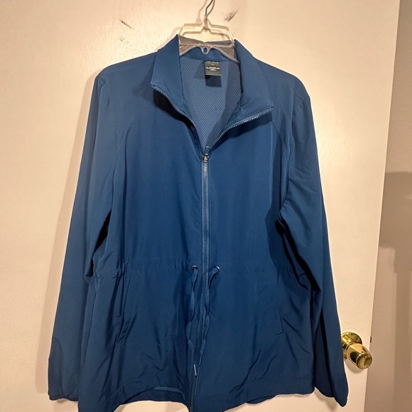 tek gear Jackets & Blazers - Tek Gear Blue Utility Jacket with Adjustable Waist